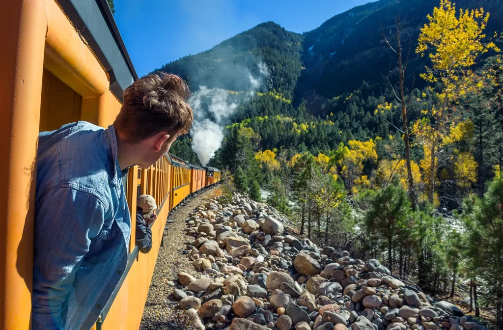 The Durango to Silverton Train is on of the best things to do in Durango Colorado is very close to Antlers on the Creek Bed and Breakfast in Durango Colorado