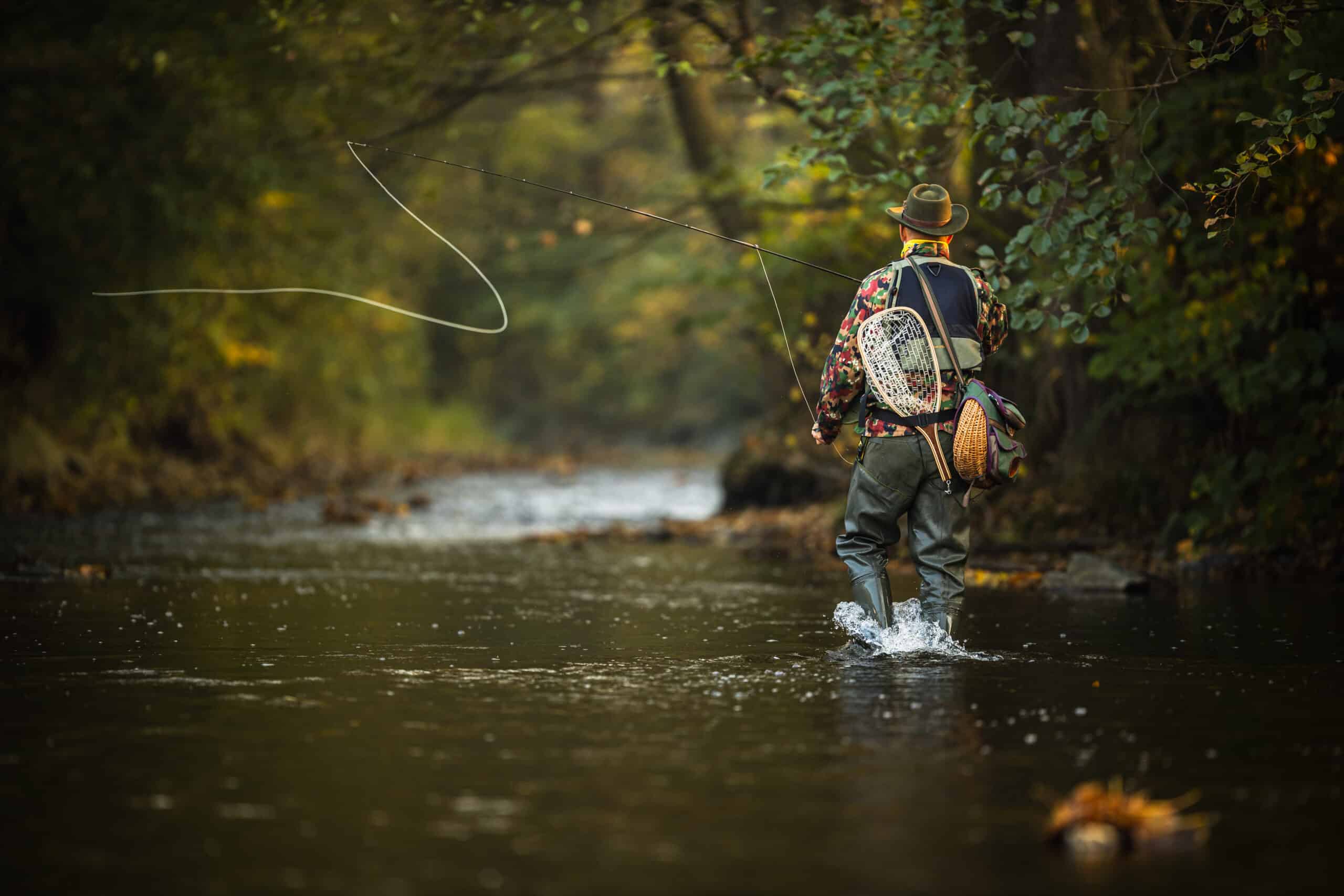 The Best Fly Fishing Adventure of the Year 1 Angler walking down the river while enjoying the best Durango fly fishing